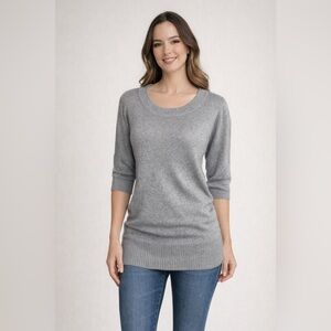 💥NWOT💥Vertigo Paris Long Length Wool Blend Tannish Gray Sweater, Size M